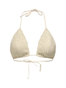 ONLY Thin straps Off shoulder Swimwear -Ecru - 15297073