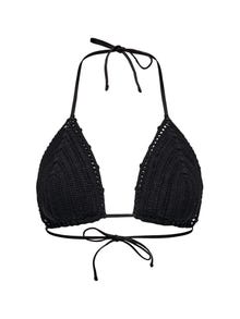 ONLY Hæklet Strandtop -Black - 15297073