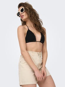 ONLY Hæklet Strandtop -Black - 15297073