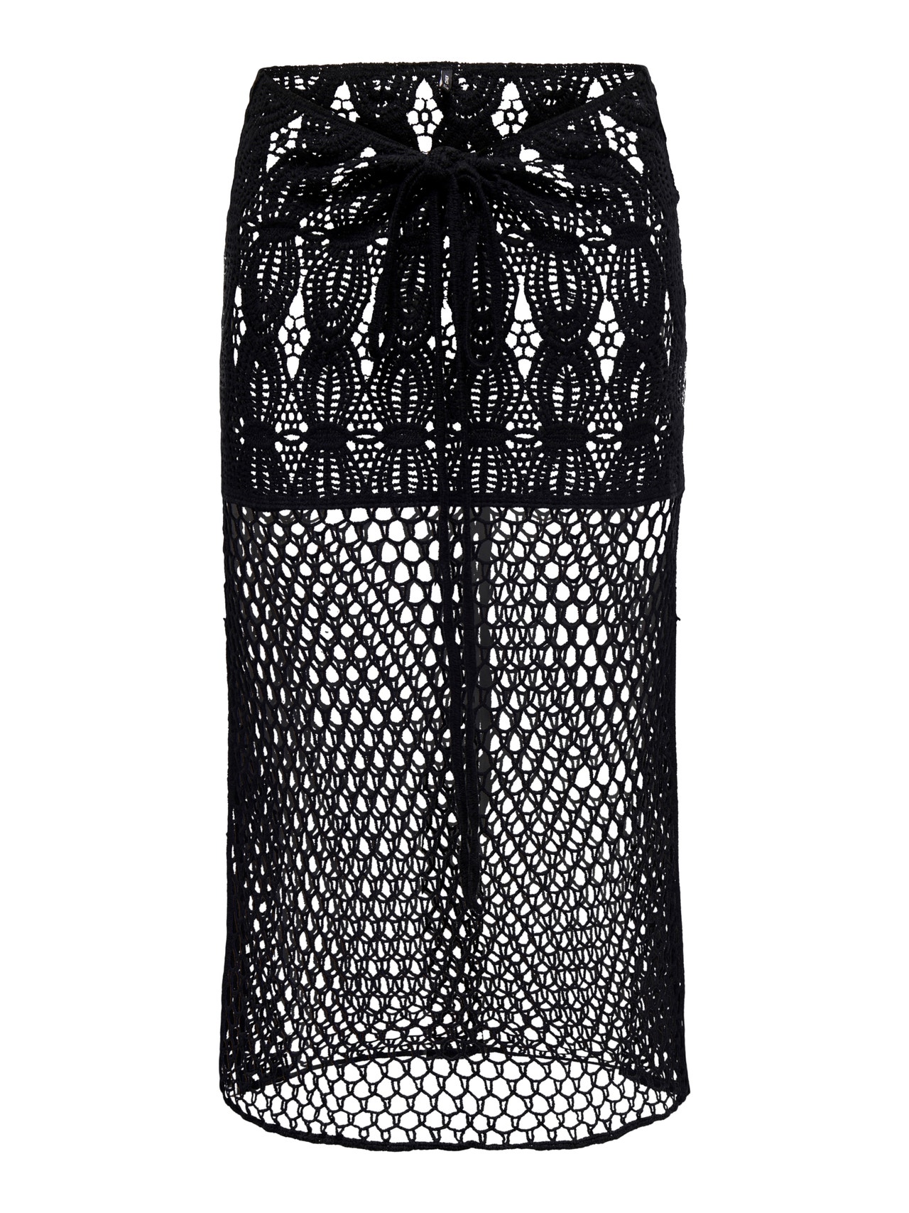 ONLY Midi skirt with lace detail -Black - 15297075