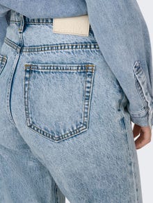 ONLY ONLJaci Mid Waist Straight Jeans -Light Blue Denim - 15297087