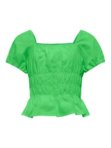 ONLY regular fit square-neck top  -Summer Green - 15297116