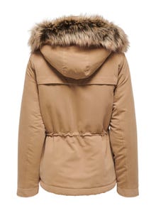 ONLY Short hooded parka -Tigers Eye - 15297128