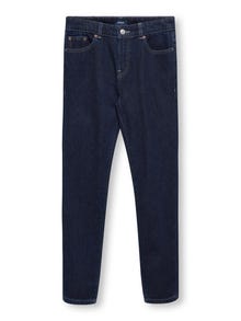 ONLY Lös passform Jeans -Dark Blue Denim - 15297156
