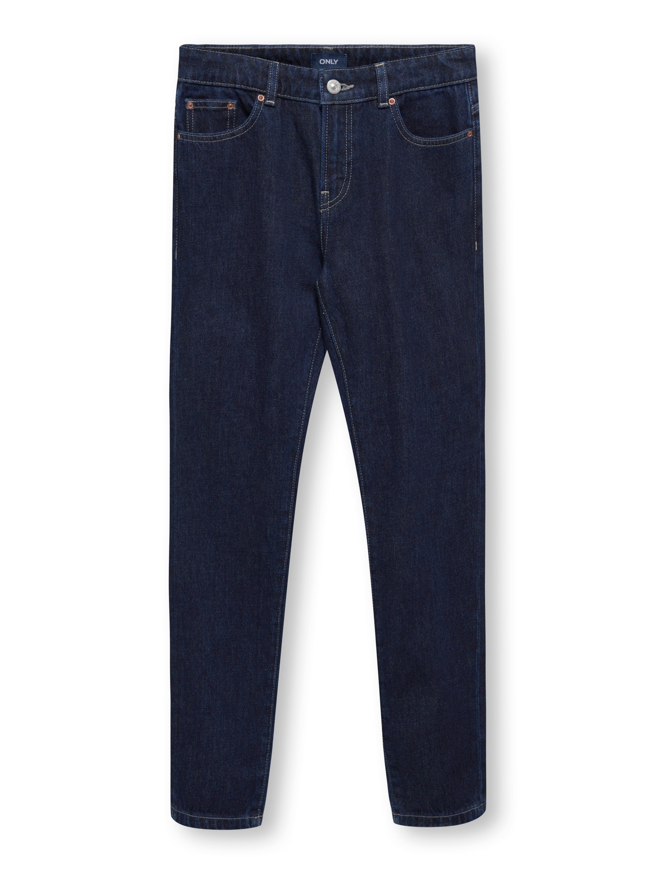 ONLY Luzno dopasowane Jeans -Dark Blue Denim - 15297156