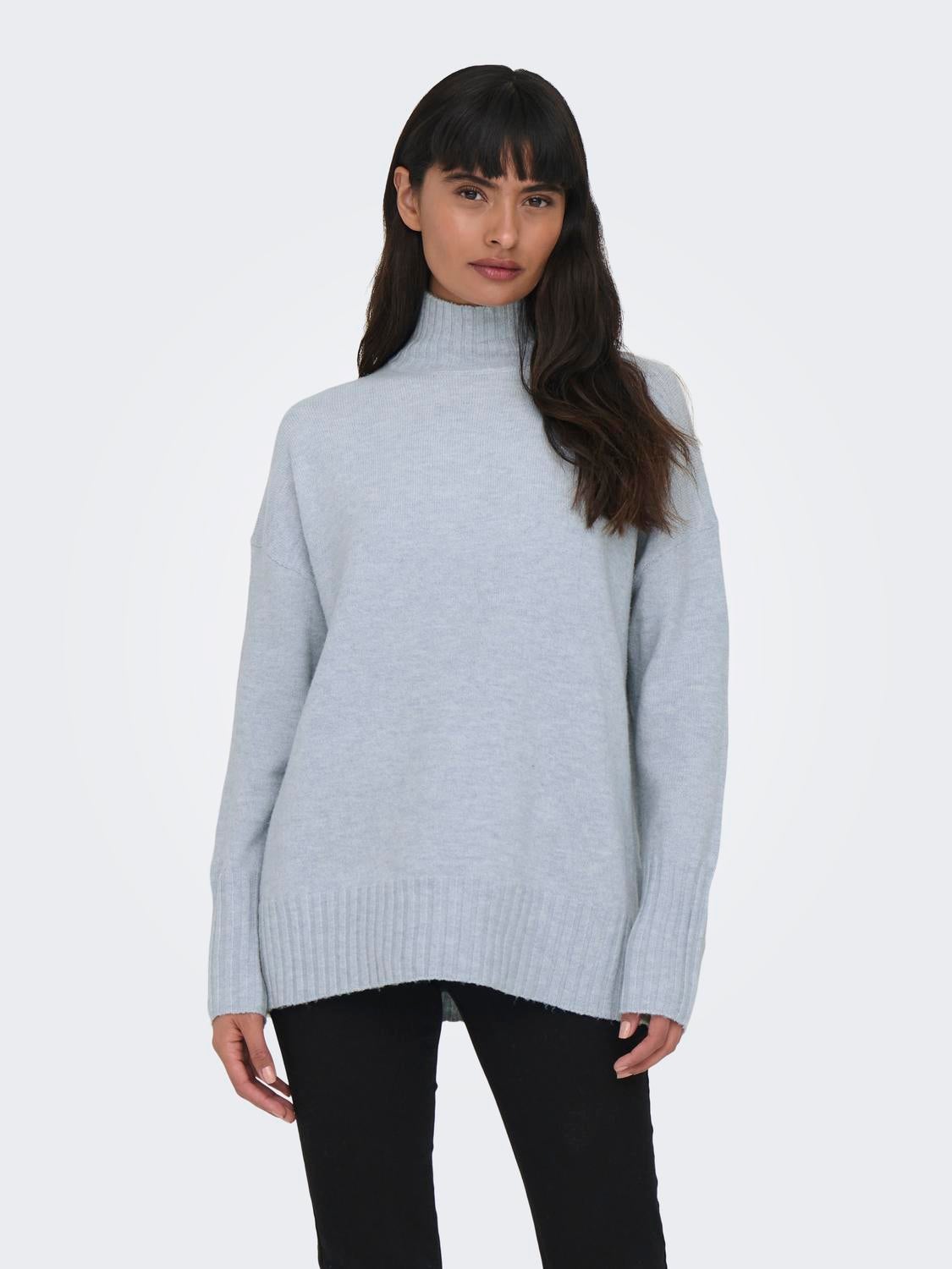 High neck sweat online top