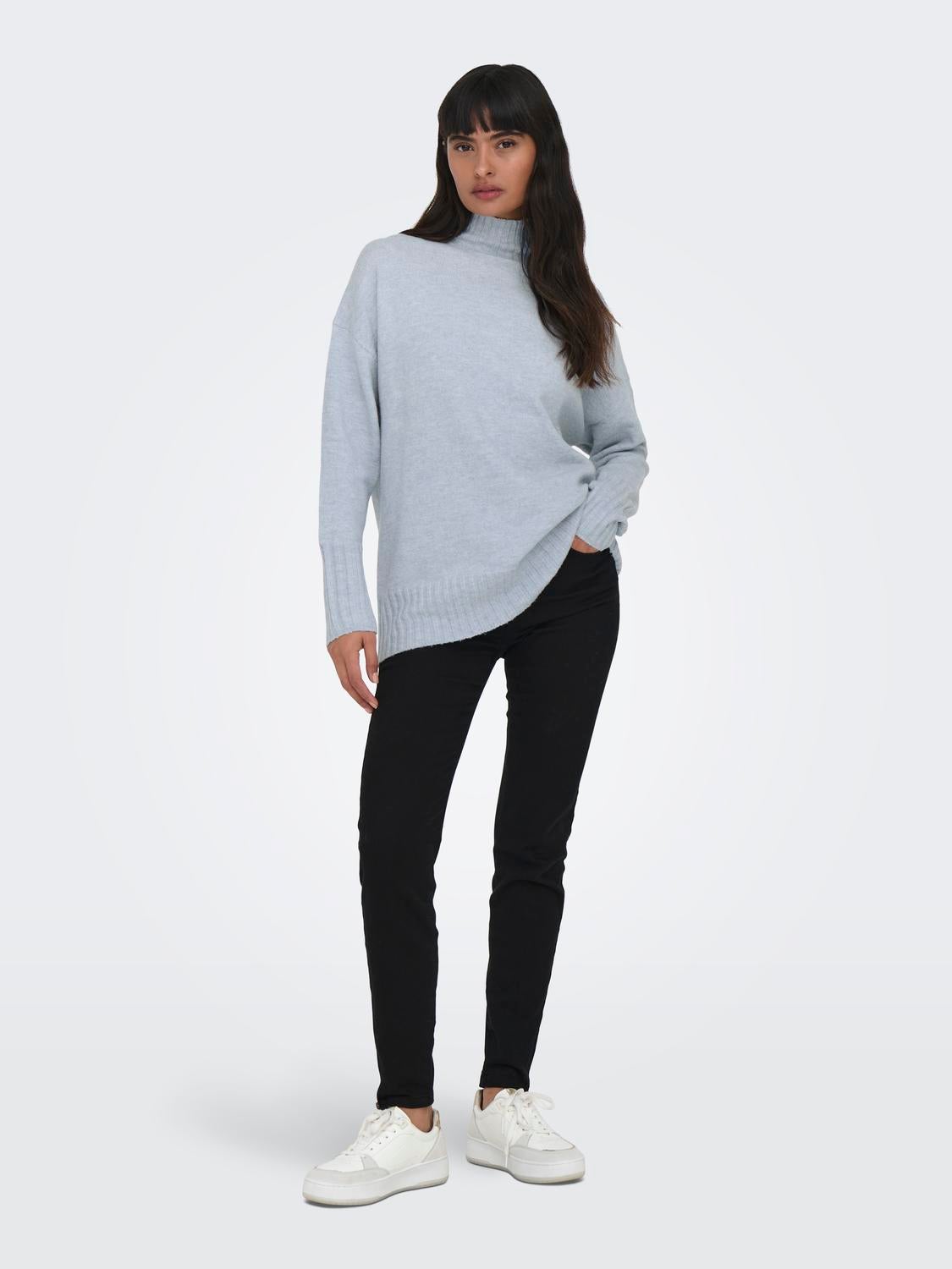 High neck best sale sweat top