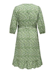 ONLY Regular Fit V-Neck Midi dress -Willow Bough - 15297259