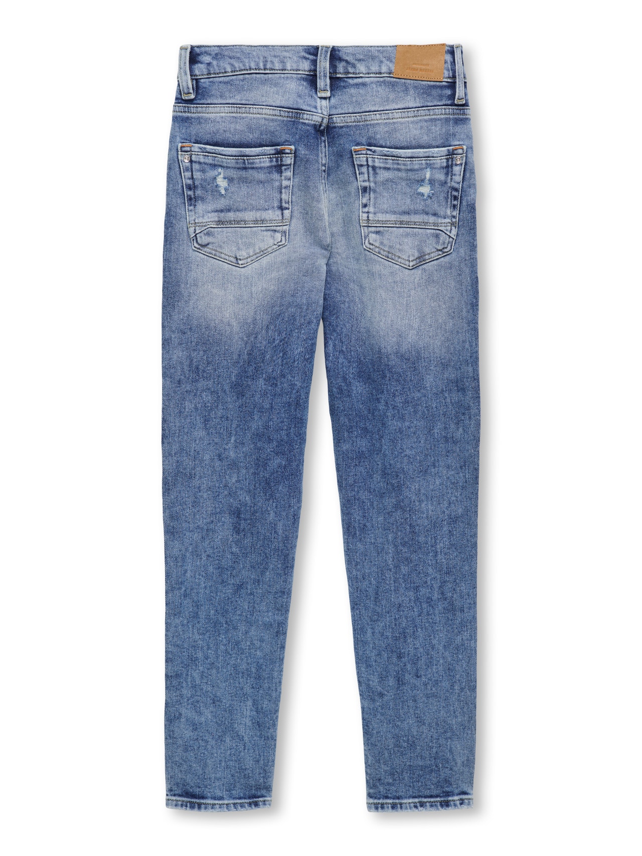 ONLY KOBDENVER Mellemhøj talje Tapered fit Jeans -Medium Blue Denim - 15297275
