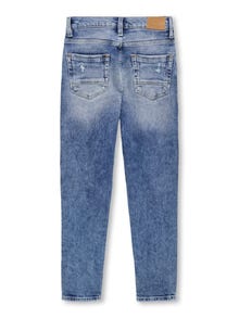 ONLY KOBDENVER Mellemhøj talje Tapered fit Jeans -Medium Blue Denim - 15297275