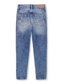 ONLY Tapered fit Mid waist Jeans -Medium Blue Denim - 15297275