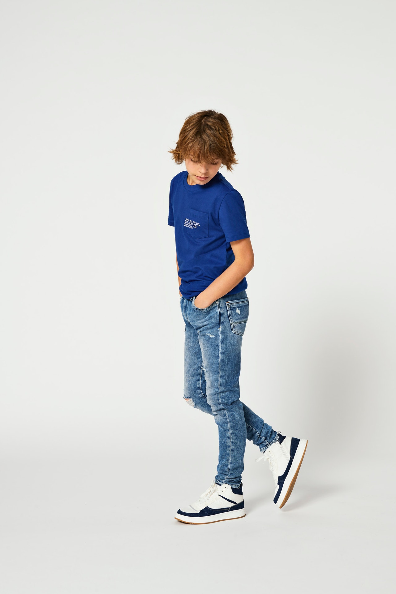ONLY KOBDENVER Mellemhøj talje Tapered fit Jeans -Medium Blue Denim - 15297275