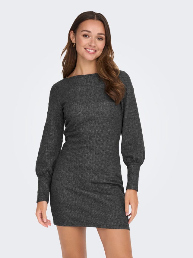 ONLY MINI O-NECK DRESS WITH LONG SLEEVES - 15297377