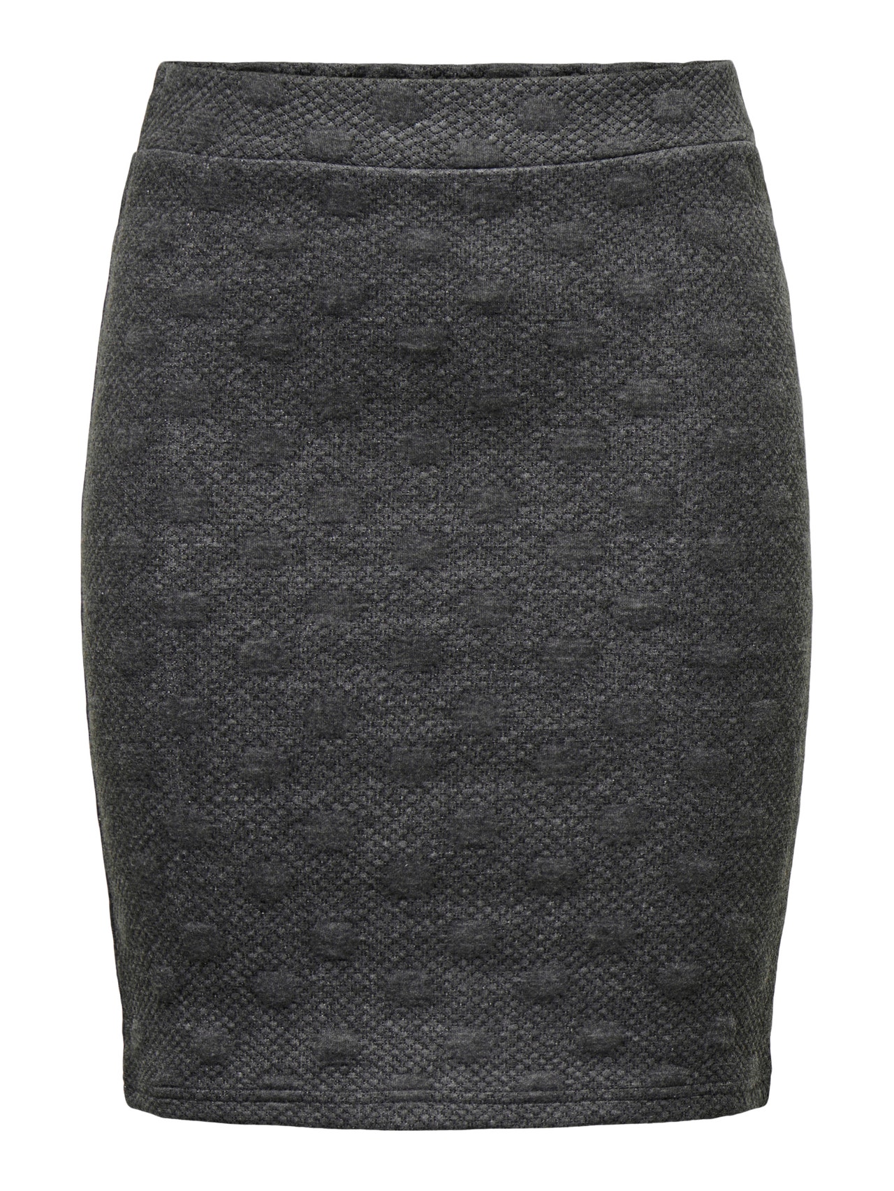 ONLY Mid waist Midi skirt -Dark Grey Melange - 15297419