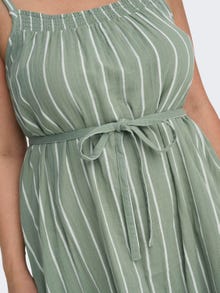 ONLY Robe midi Regular Fit Col carré -Sage Green - 15297445