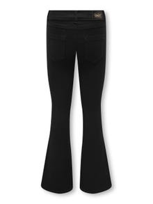 ONLY Jeans Flared Fit Taille moyenne -Black Denim - 15297579