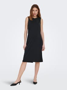 ONLY Regular Fit Round Neck Midi dress -Black - 15297606