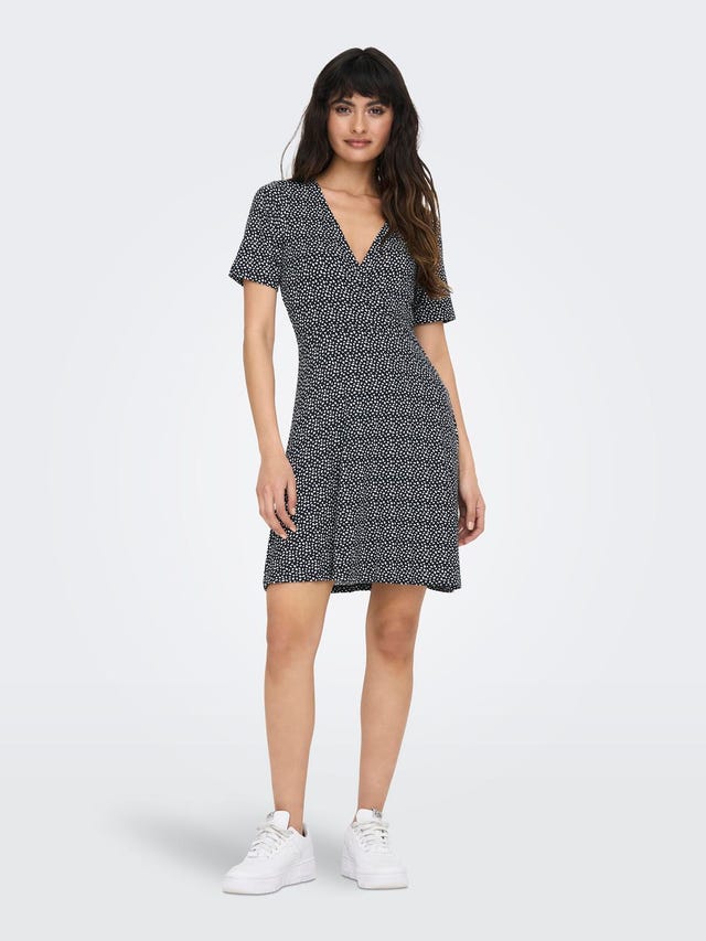 ONLY Regular Fit V-Neck Short dress - 15297612