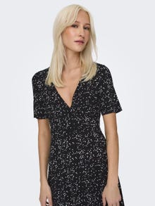 ONLY Mini v-neck dress -Black - 15297612