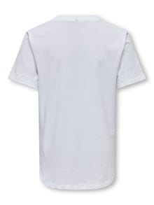 ONLY Normal passform O-ringning T-shirt -Bright White - 15297705
