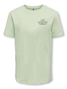 ONLY Camisetas Corte regular Cuello redondo -Bok Choy - 15297705