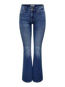 ONLY ONLCheryl Mid Waist Flared Jeans -Medium Blue Denim - 15298008