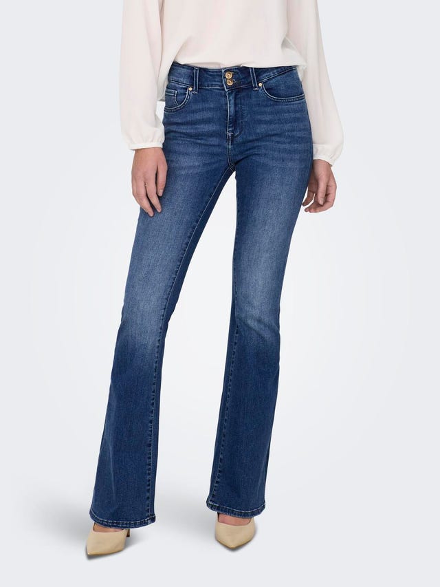 ONLY ONLCheryl Mid Waist Flared Jeans - 15298008