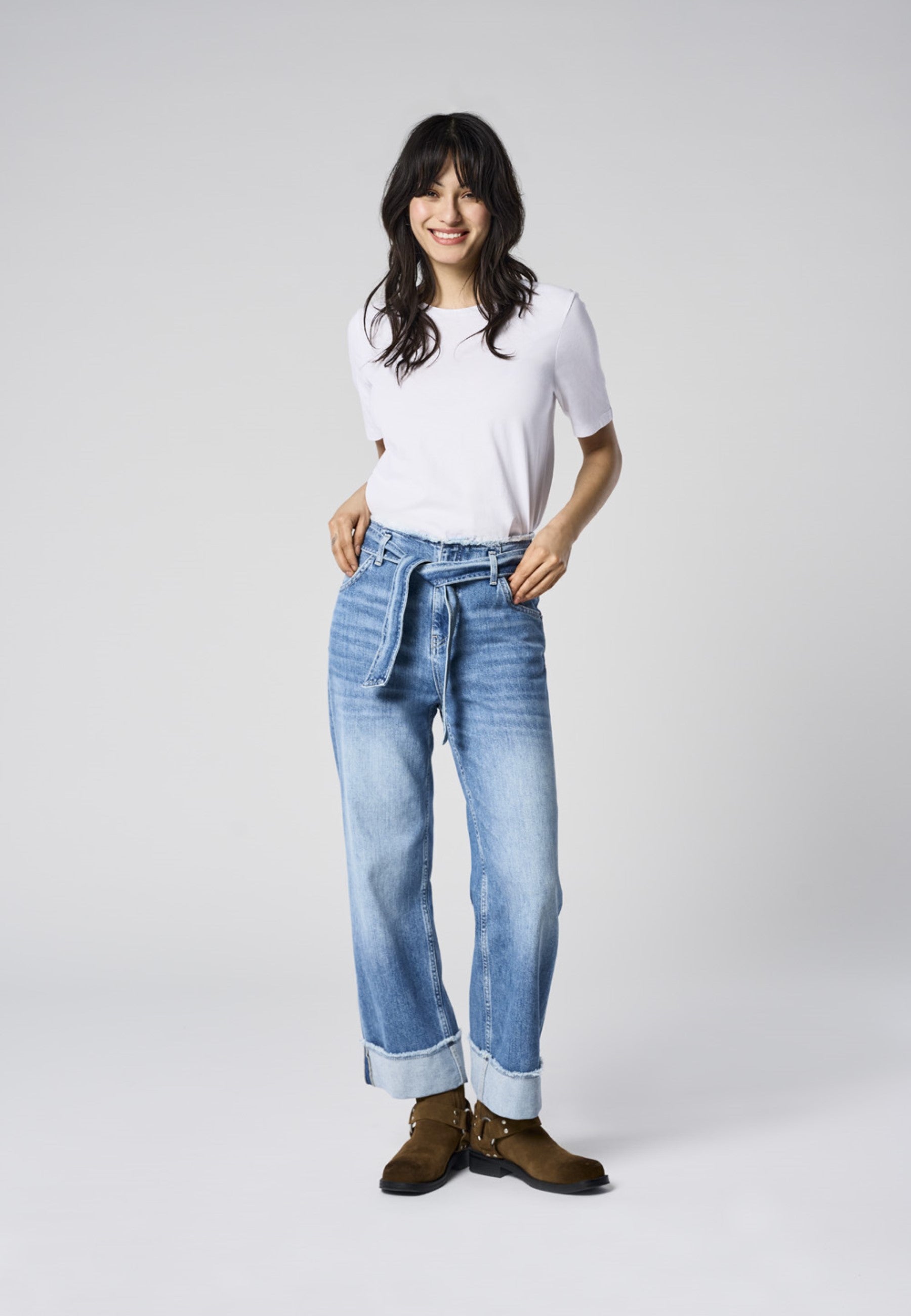 Onlmaddie Hohe Taille Weiter Beinschnitt Jeans