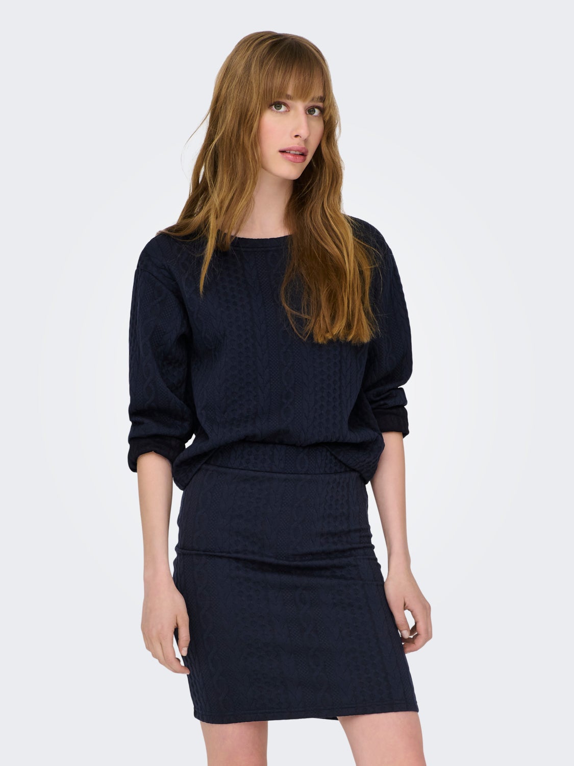 Navy blue cheap sweatshirt dress