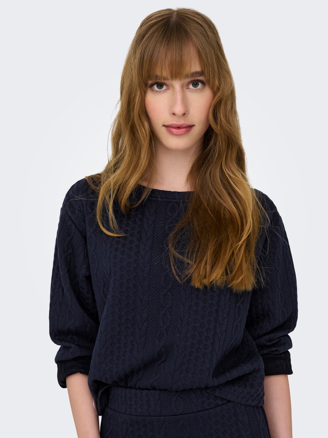 ONLY Loose Fit O-Neck Sweatshirt -Sky Captain - 15298123