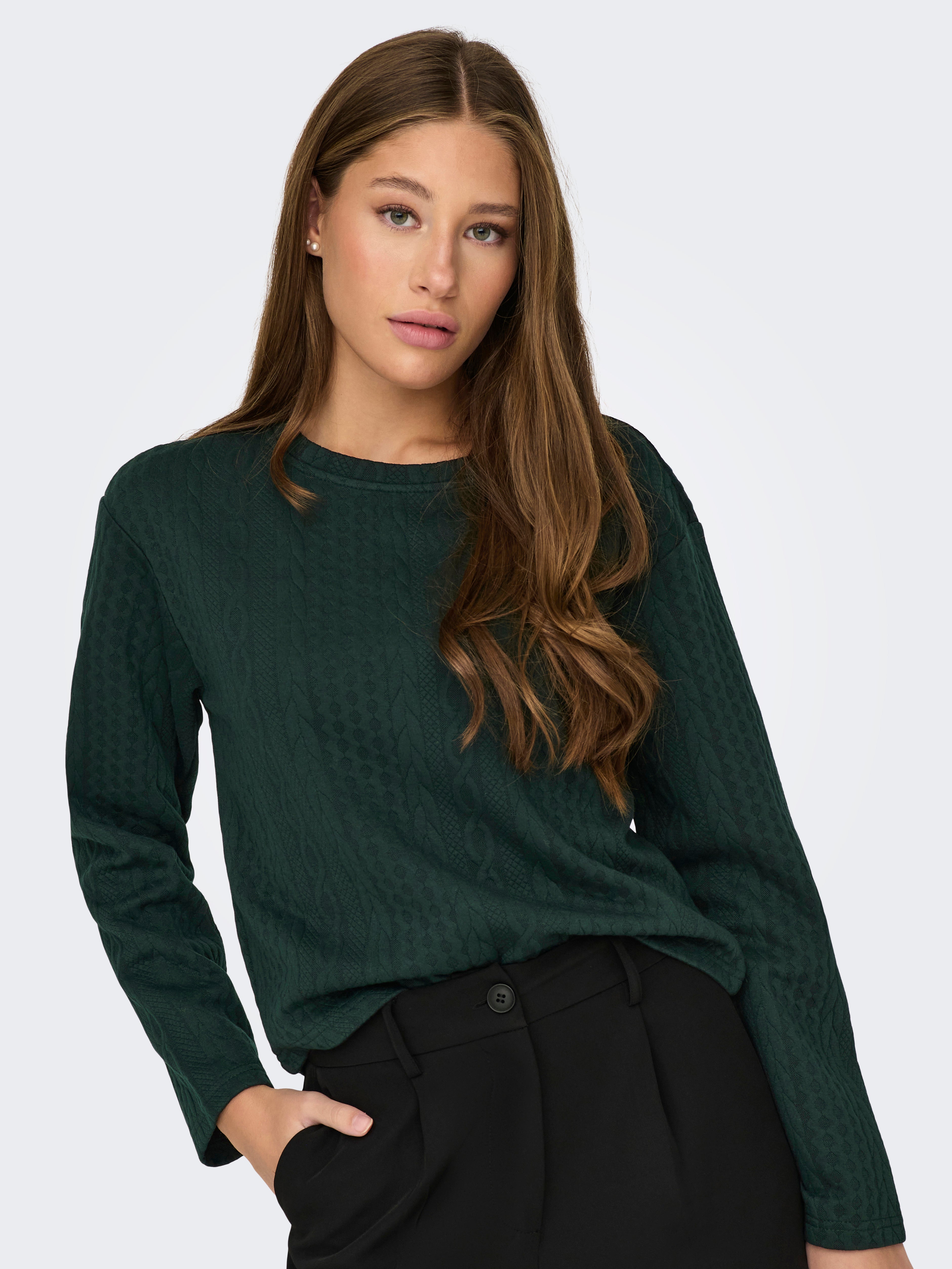 O neck clearance sweatshirt