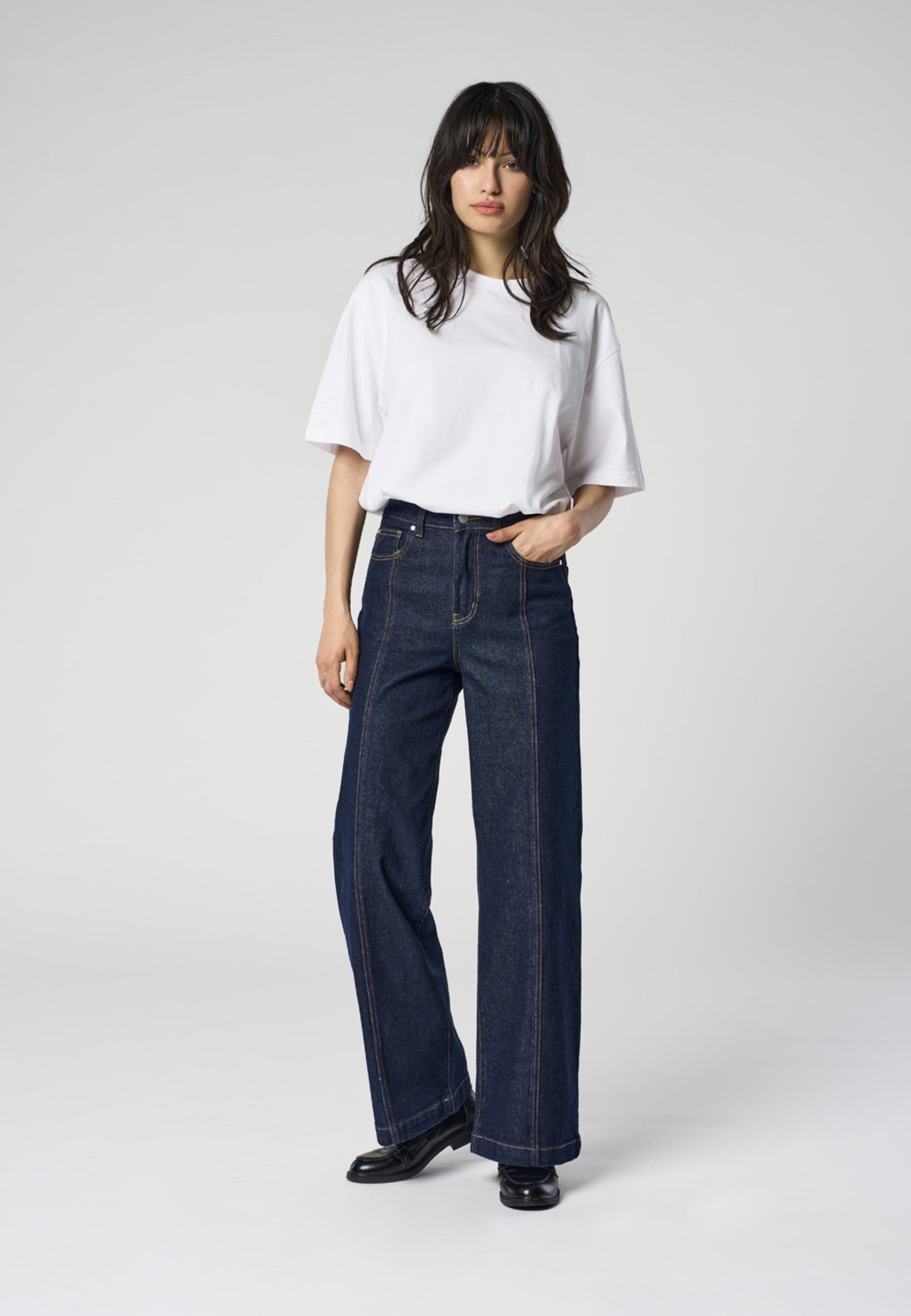 Onlhope Sehr Hohe Taille Weiter Beinschnitt Jeans