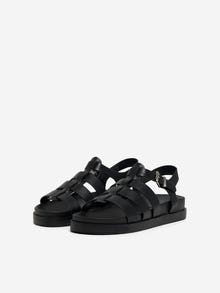 ONLY Faux leather sandals -Black - 15298258