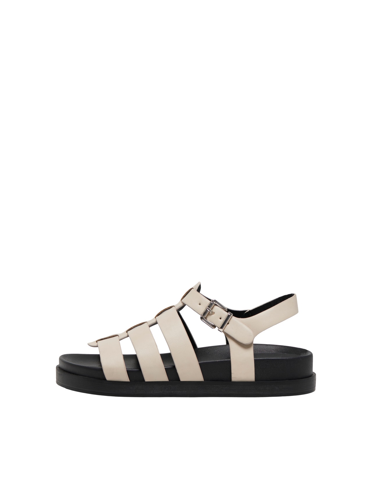 ONLY Open toe Adjustable strap Sandal -White - 15298258