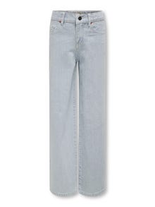 ONLY Krój wide leg Jeans -Light Blue Denim - 15298292