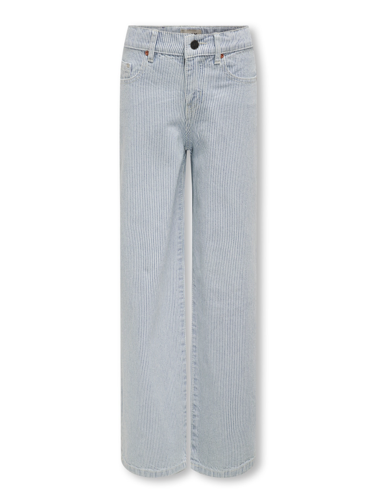ONLY Weiter Beinschnitt Jeans -Light Blue Denim - 15298292