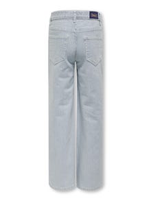 ONLY Weiter Beinschnitt Jeans -Light Blue Denim - 15298292