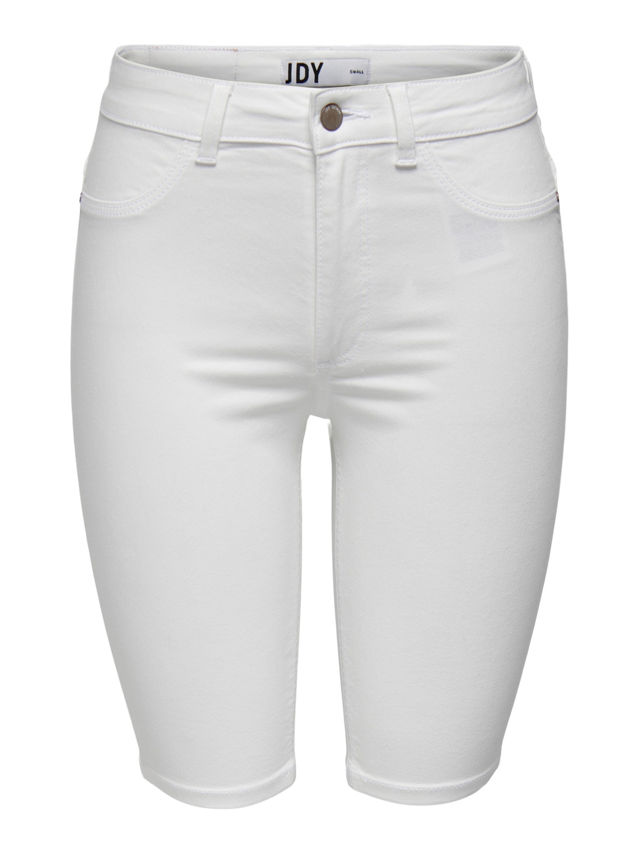 ONLY Shorts Skinny Fit Taille haute -White - 15298318