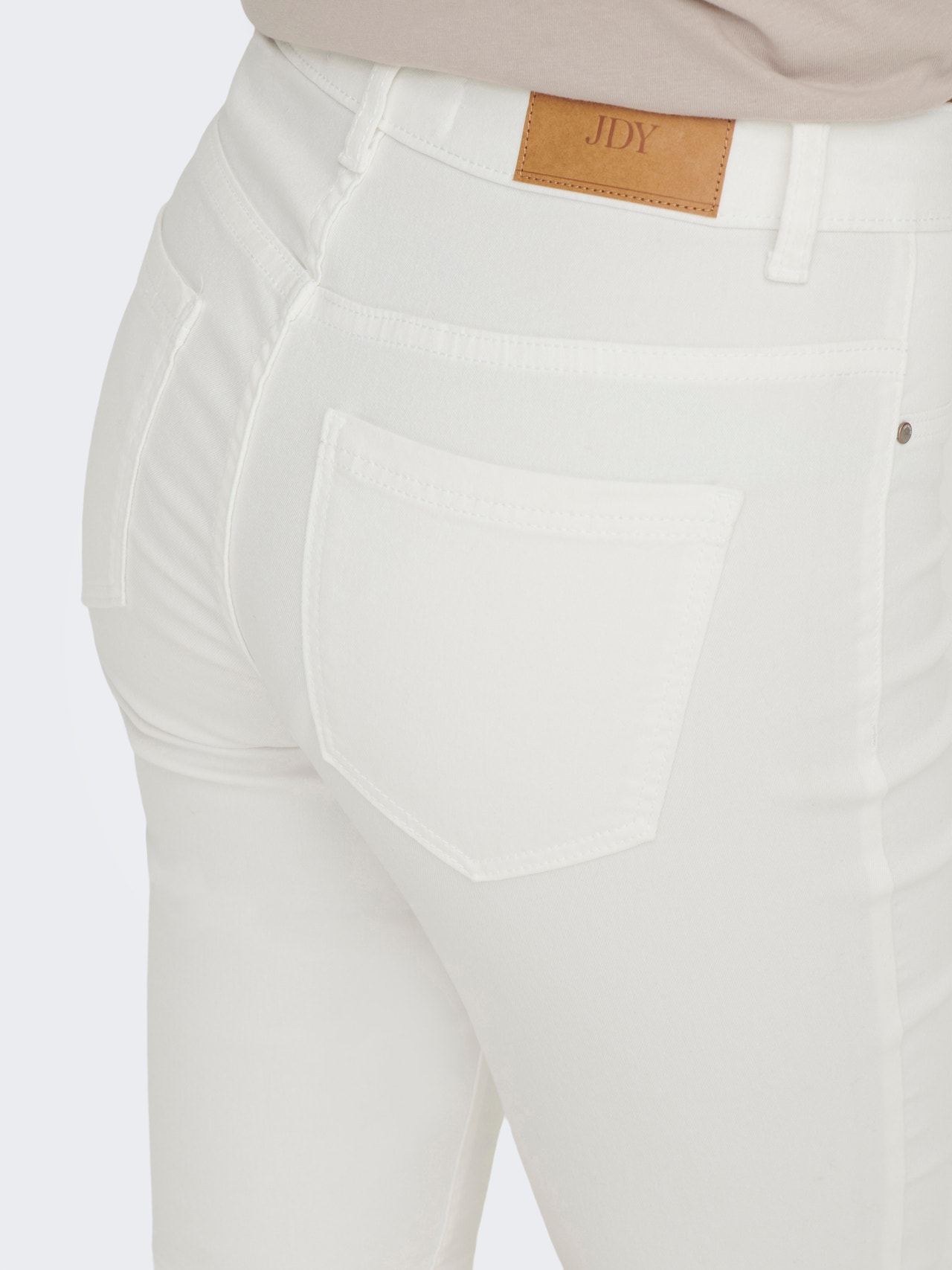 ONLY Shorts Corte skinny Cintura alta -White - 15298318