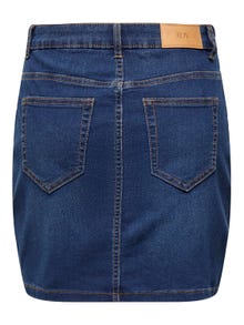 ONLY High Waisted Mini Denim Skirt -Dark Blue Denim - 15298345