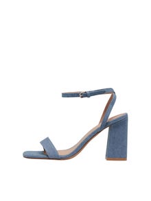 ONLY Denim heeled sandals -Light Blue Denim - 15298450