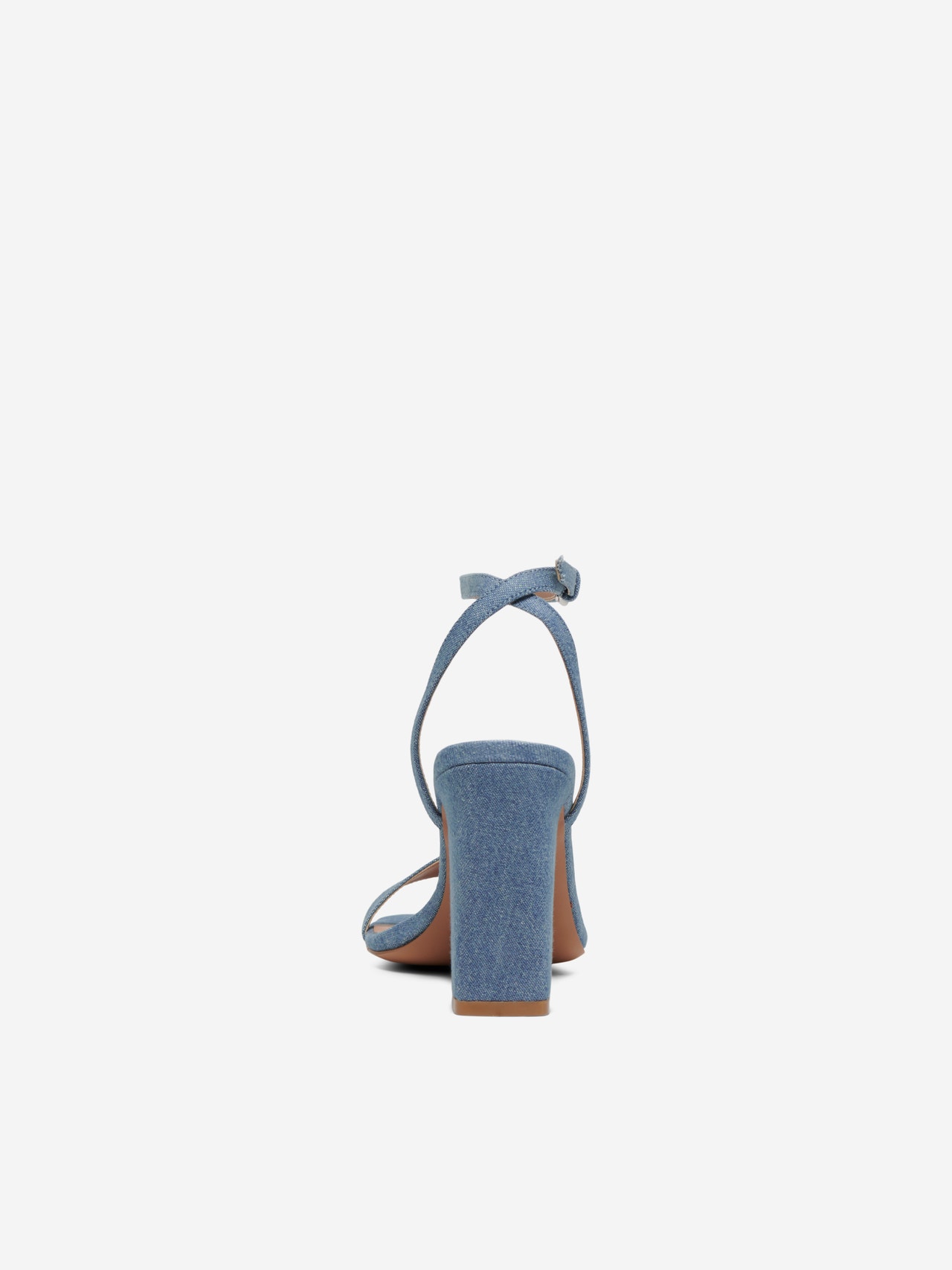 ONLY Denim heeled sandals -Light Blue Denim - 15298450