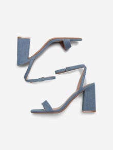 ONLY Denim højhælet sandal -Light Blue Denim - 15298450