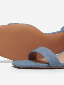 ONLY Open toe Adjustable strap Heels -Light Blue Denim - 15298450
