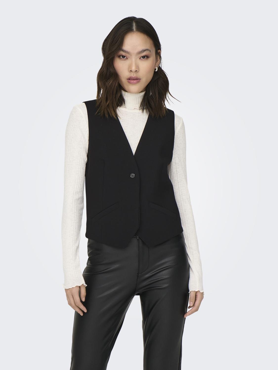 ONLY Tailored Waistcoat -Black - 15298542