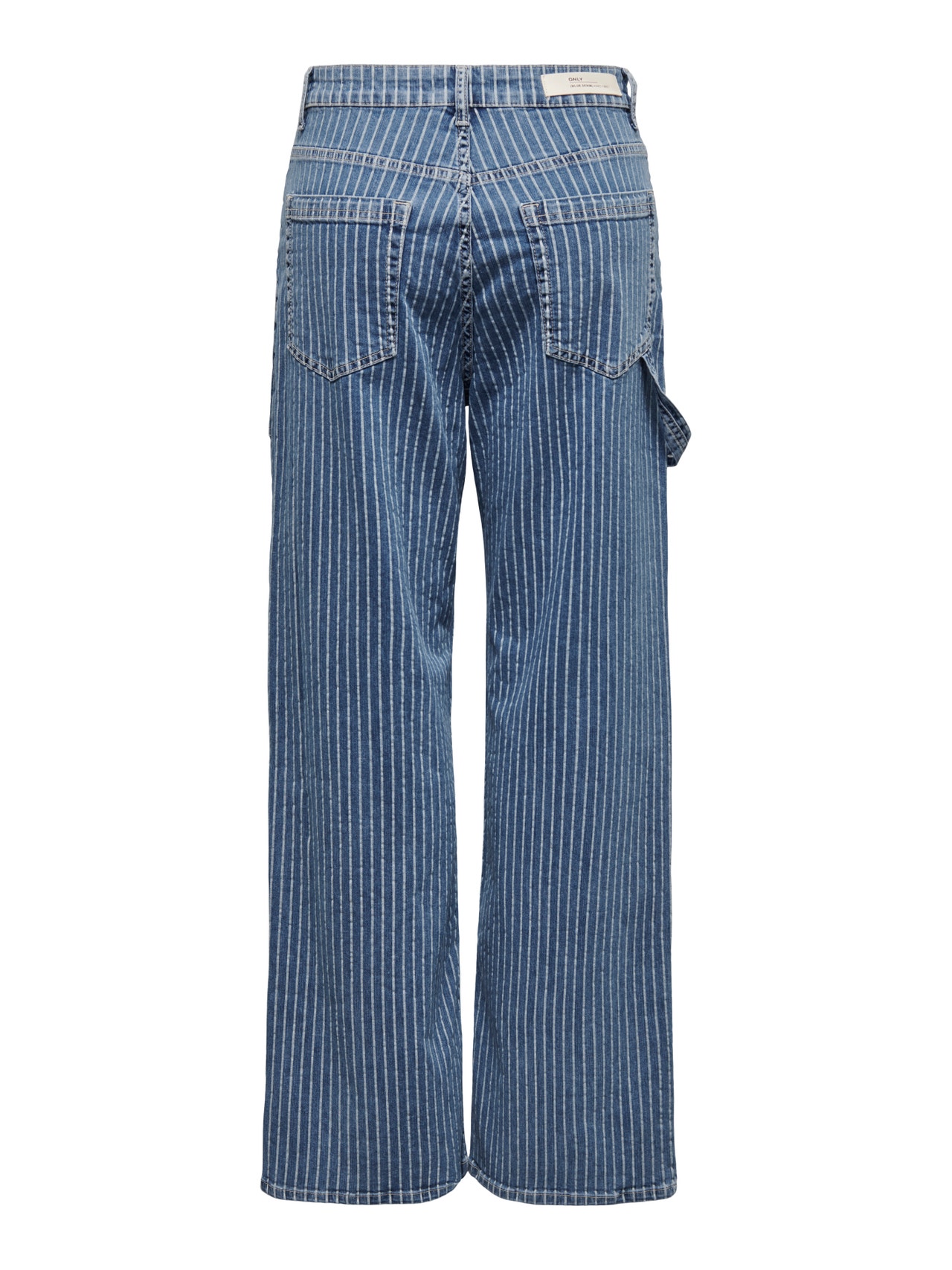 ONLY Wide leg fit High waist Jeans -Light Blue Denim - 15298573