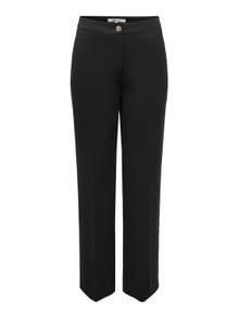 ONLY Straight Tapered Fit High waist Trousers -Black - 15298576