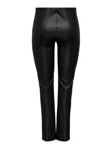 ONLY Skinny fit coated trousers -Black - 15298602