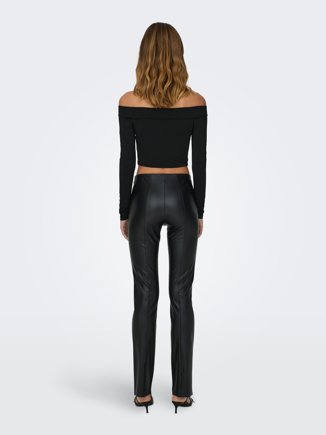 ONLY Skinny Fit High waist Split hems Leggings -Black - 15298602