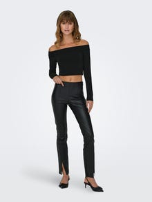 ONLY Skinny Fit High waist Split hems Leggings -Black - 15298602